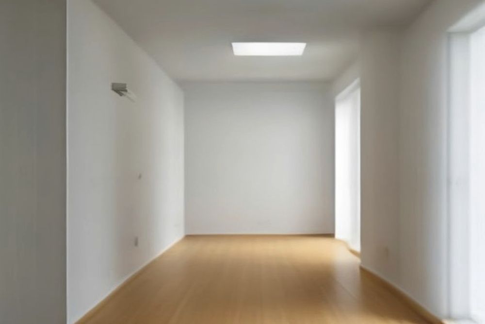 Recibidor de una vivienda con la instalación terminada