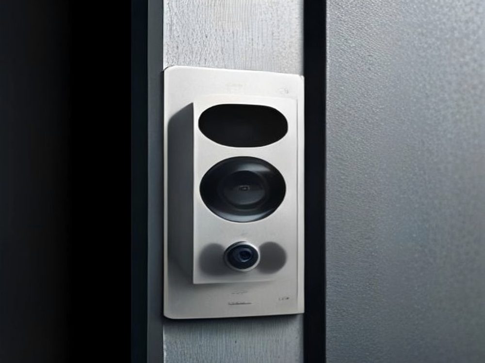 Videoportero instalado en el portal de un edificio